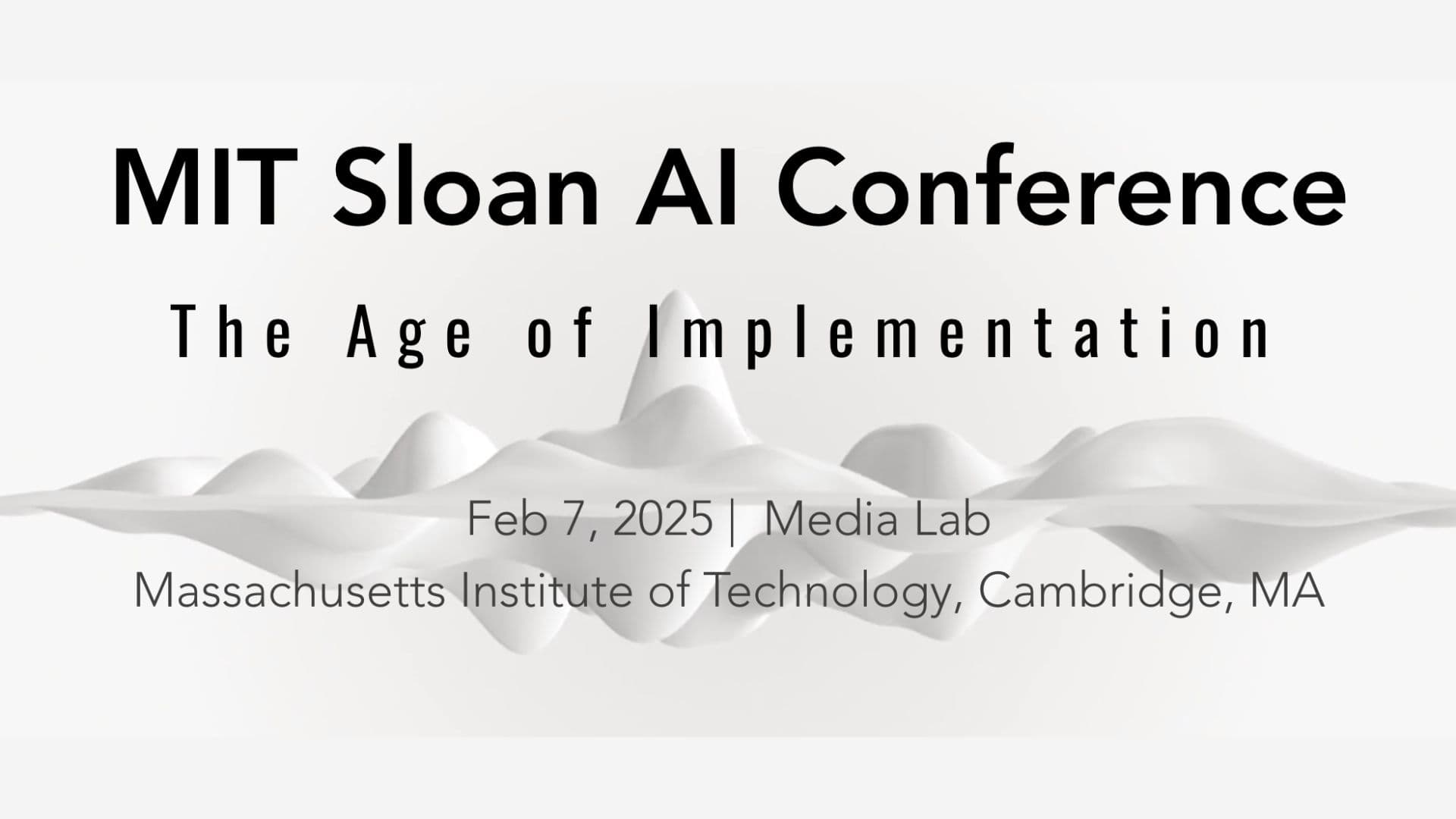 MIT Sloan AI Conference