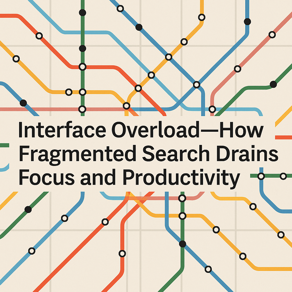 Interface Overload—How Fragmented Search Drains Focus and Productivity 