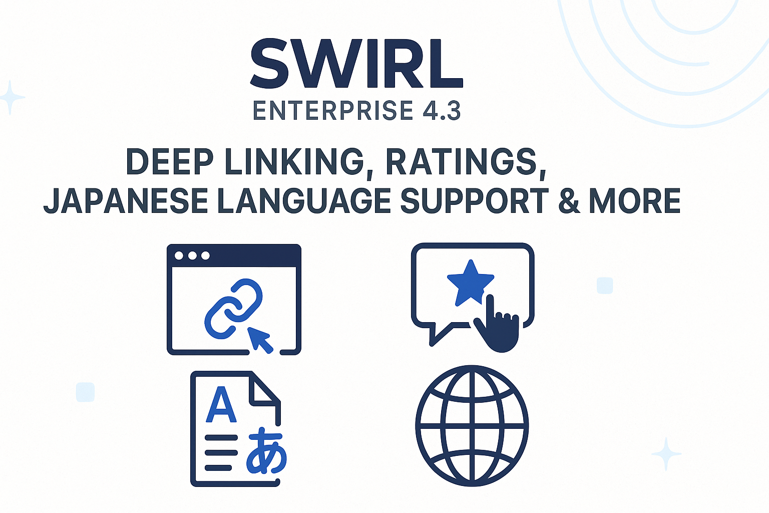 SWIRL Enterprise 4.3: Deep Linking, Ratings, Japanese Language Support & More