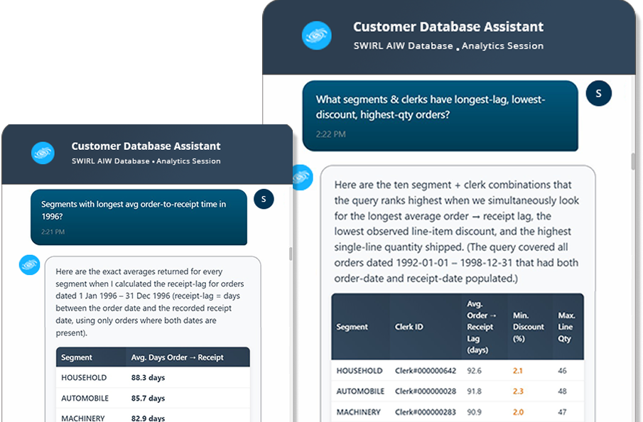 Custom database assistant preview